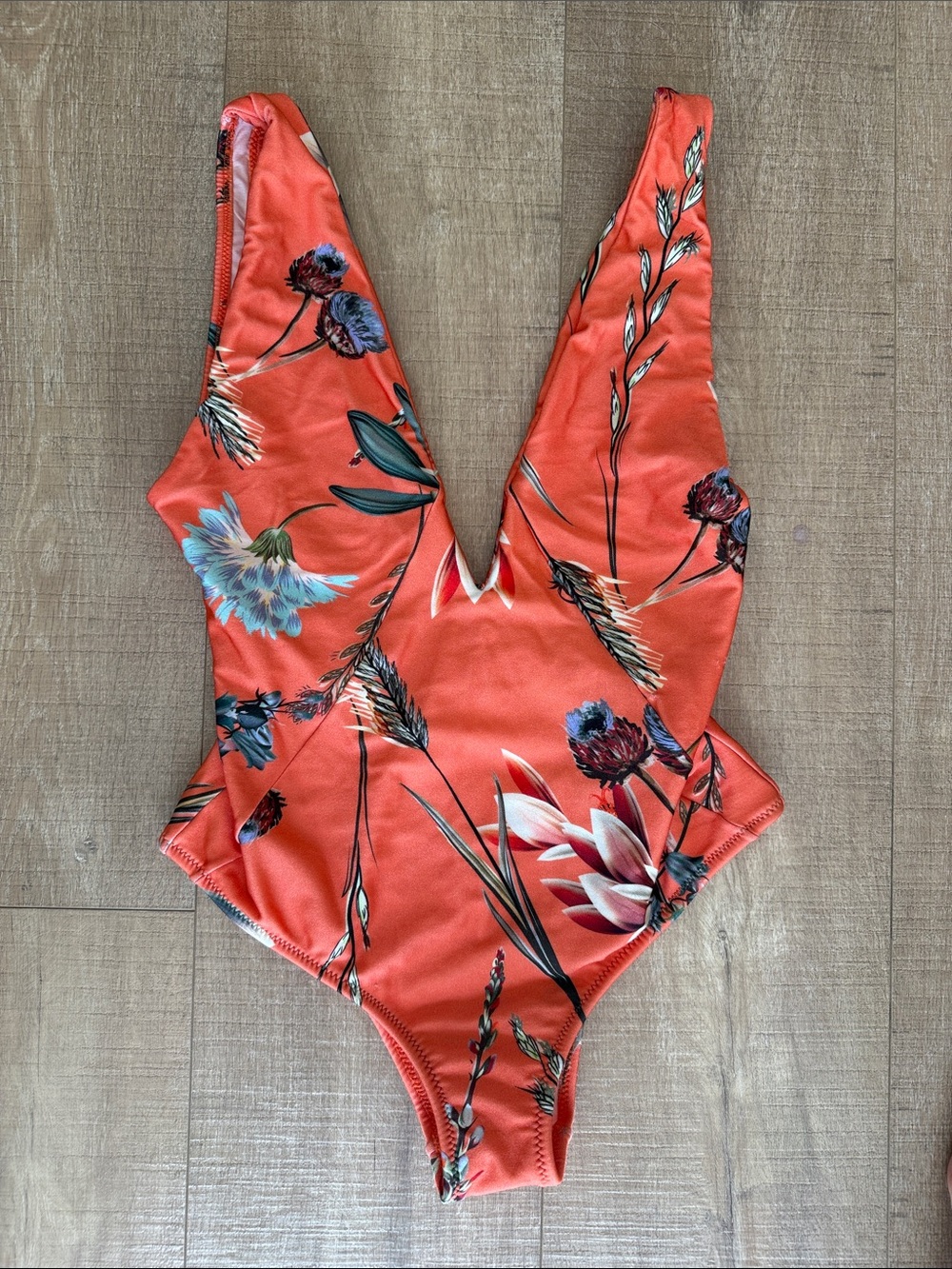 Salina’s Coral Floral One-Piece Women’s Swimsuit